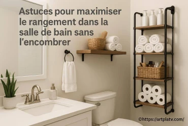 Astuces pour maximiser le rangement dans la salle de bain sans l’encombrer
