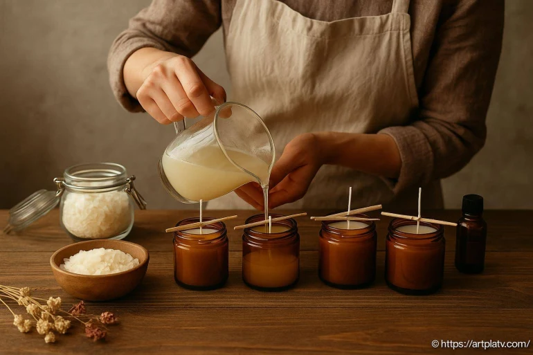 Fabriquer ses propres bougies naturelles : techniques simples et astuces DIY