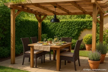 Comment créer un coin repas extérieur convivial et abrité facilement