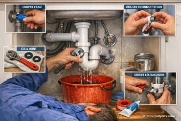 Comment réparer une fuite d’eau sous l’évier : astuces et gestes simples