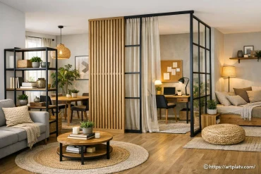 Délimiter les espaces sans cloisonner : astuces pour une pièce multifonction