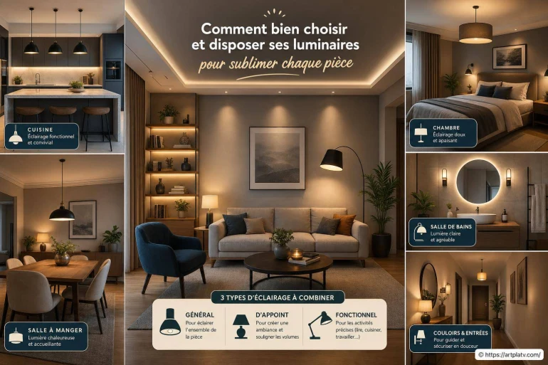 Comment bien choisir et disposer ses luminaires pour sublimer chaque pièce ?