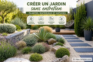Créer un jardin sans entretien : quelles plantes, matériaux et astuces choisir ?