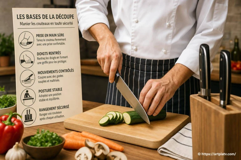Les bases de la découpe : apprendre à manier les couteaux en toute sécurité
