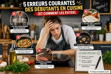 5 erreurs courantes des débutants en cuisine et comment les éviter
