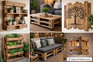 Créer des objets déco à partir de palettes en bois récupérées