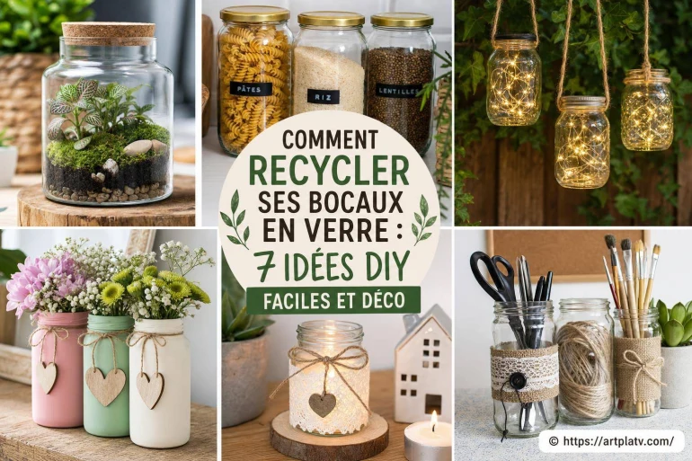 Comment recycler ses bocaux en verre : 7 idées DIY faciles et déco