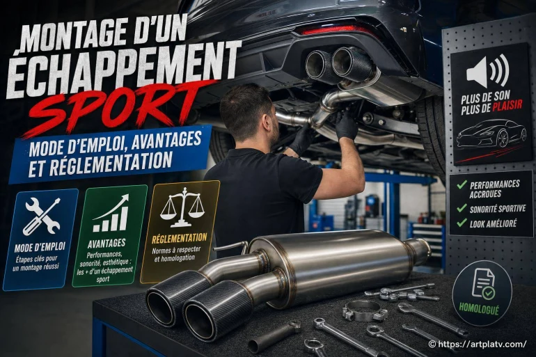Montage d’un échappement sport : mode d’emploi, avantages et réglementation