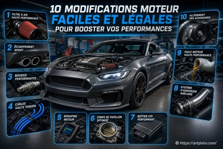 10 modifications moteur faciles et légales pour booster vos performances
