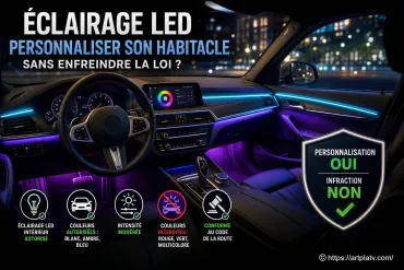 Quel éclairage LED choisir pour personnaliser son habitacle sans enfreindre la loi ?