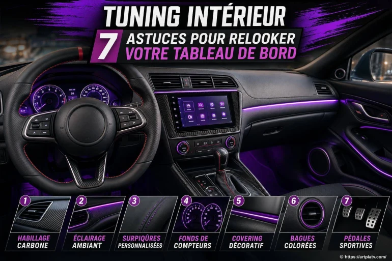 Tuning intérieur : 7 astuces faciles pour relooker votre tableau de bord