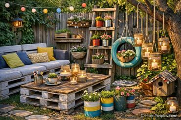 Décorer son extérieur à petit budget avec récup’, DIY et astuces faciles